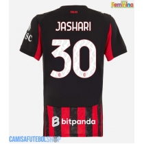 Camisa de time de futebol AC Milan Ardon Jashari #30 Replicas 1º Equipamento Feminina 2025-26 Manga Curta